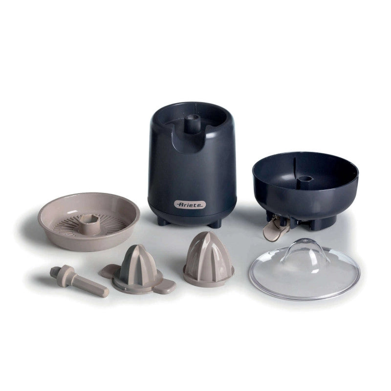 Spremiagrumi 40W, 2 coni di spremitura, coperchio protezione, beccuccio antigoccia - Dark & Sahara Grey