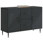 Credenza | Madia | Buffet da pranzo | Armadio da pranzo Nero 89 x 34,5 x 60 cm Legno ingegnerizzato