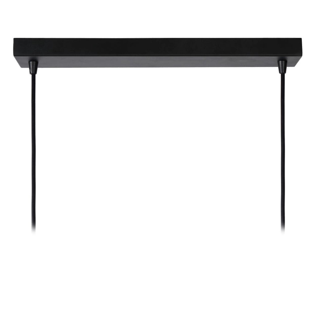 Lampadario Lucide Ruben 4xE27 nero/oro dimmerabile 92cm