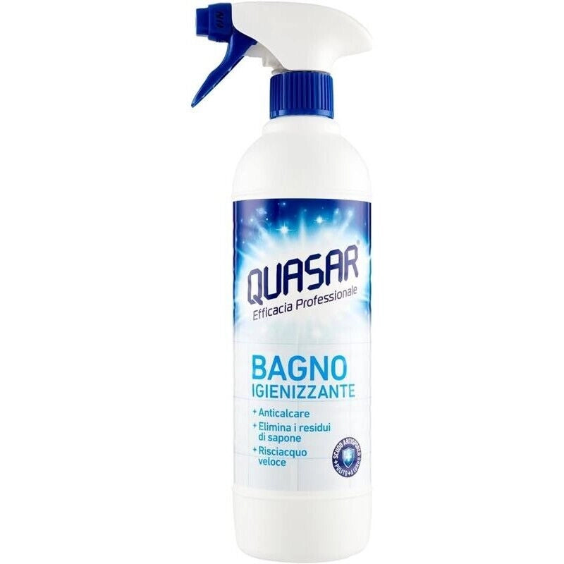 QUASAR SPRAY BAGNO IGIENIZZANTE 580 ML RIMUOVE RESIDUI DI SAPONE OKY