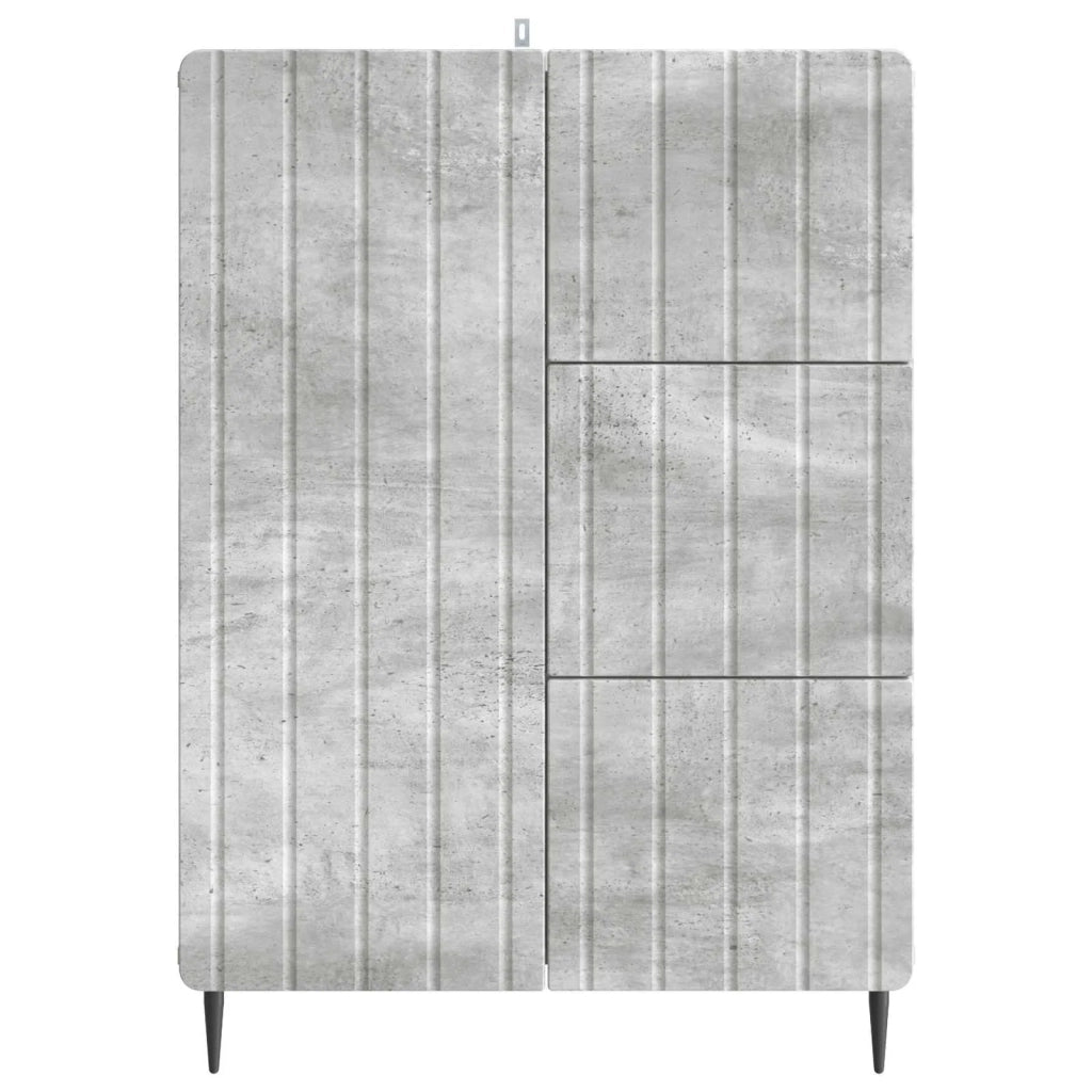 Credenza | Madia | Buffet da pranzo | Armadio da pranzo con cassetto Grigio Cemento 66 x 34,5 x 91,5 cm