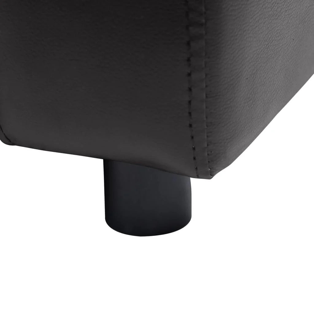 Divano per cani nero 80 cm sintetico nero 02_0000207