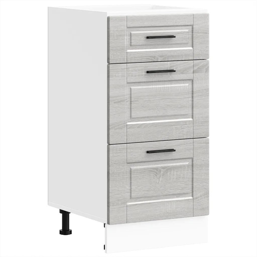 Armadio da cucina dal design moderno con spazio ottimizzato 40 x 46 x 81,5 cm in legno ingegnerizzato grigio sonoma 02_0050462
