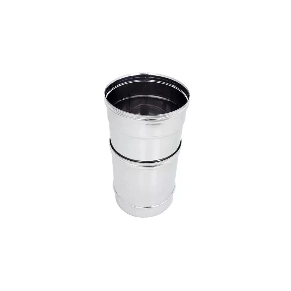 Tubo da 80mm in acciaio inox telescopico aisi 304 spessore 6/10