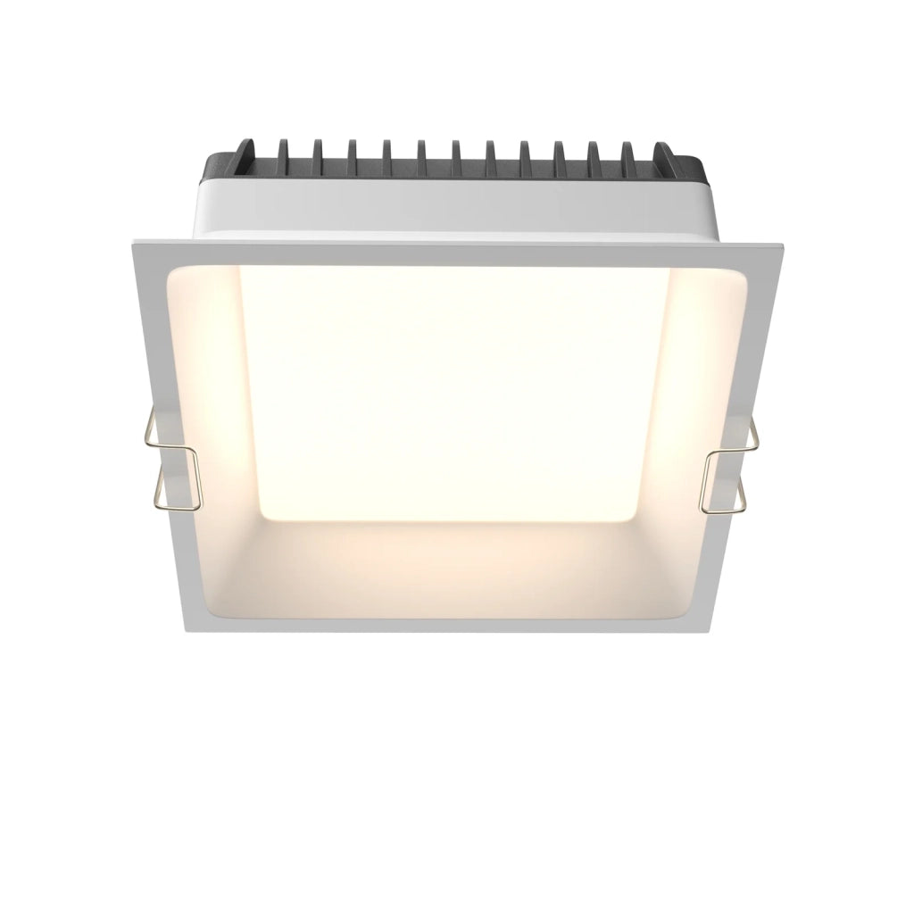 Maytoni lampada da incasso Okno 1 luce LED integrato bianco alluminio