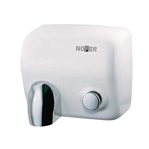 Asciugamano elettrico con pulsante acciaio inox bianco cyclon nofer 01100.w
