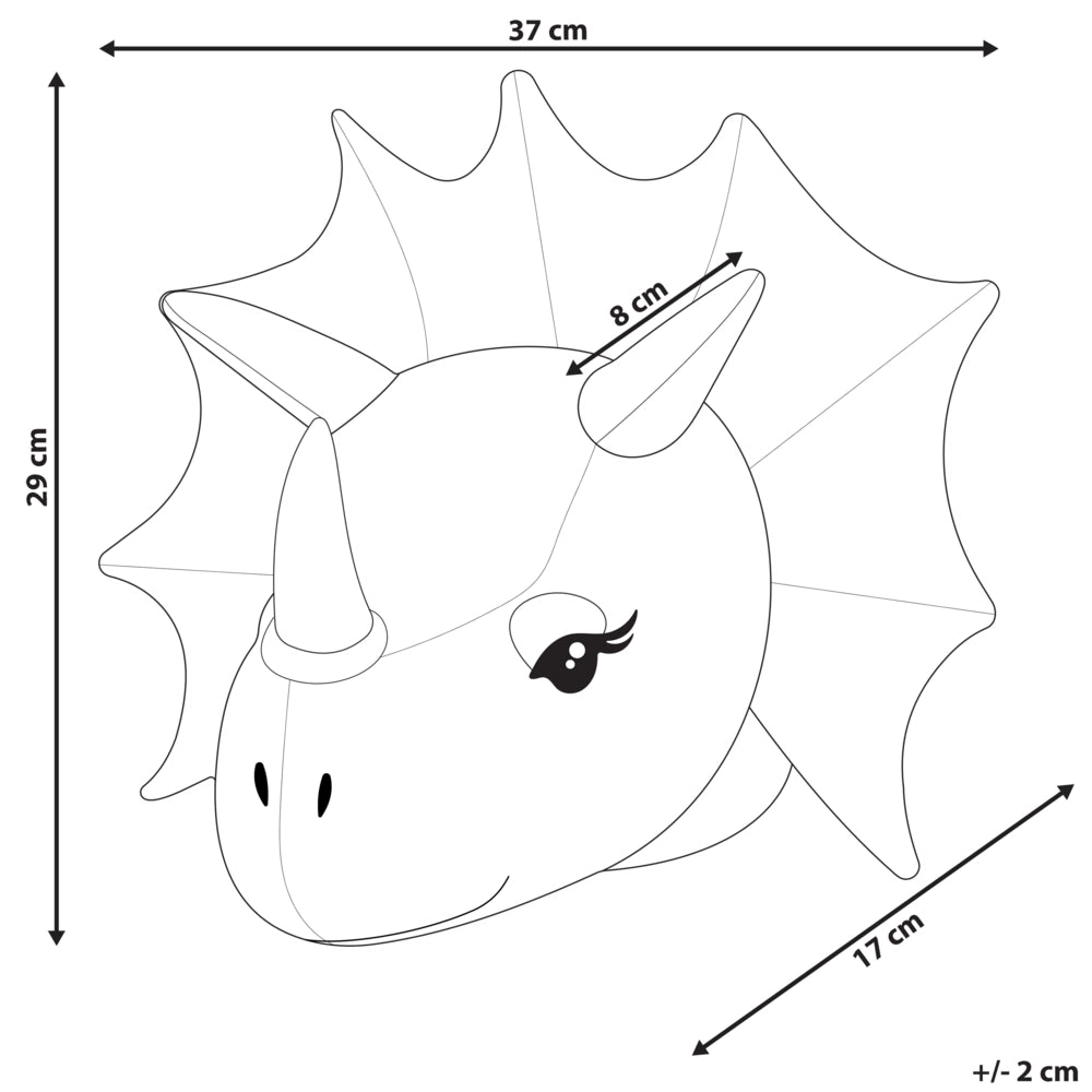 Giocattolo appeso dinosauro in cotone beige per la decorazione della stanza dei bambini in peluche