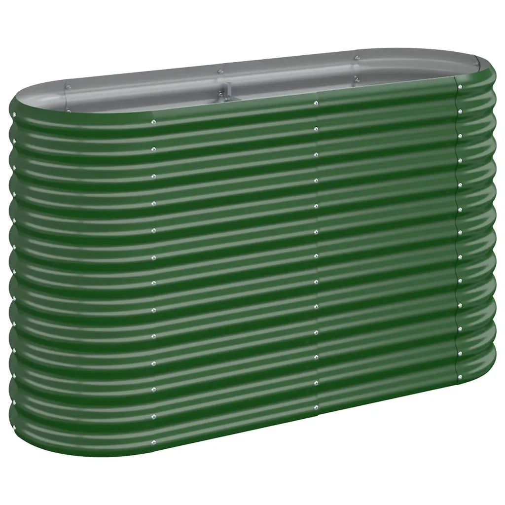 Letto Giardino Acciaio Zincato 114x40x68 cm Verde 318888