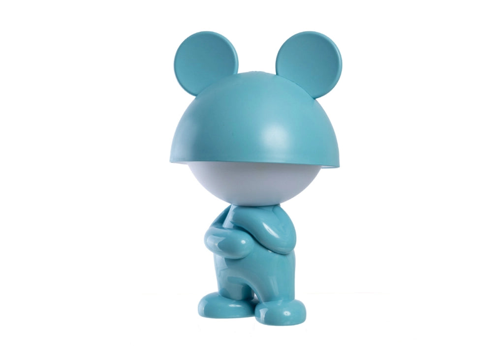 Lampada Led Per Bambini Da Tavolo Comodino Ricaricabile Modello Thinking Boy - Lampada - Azzurro