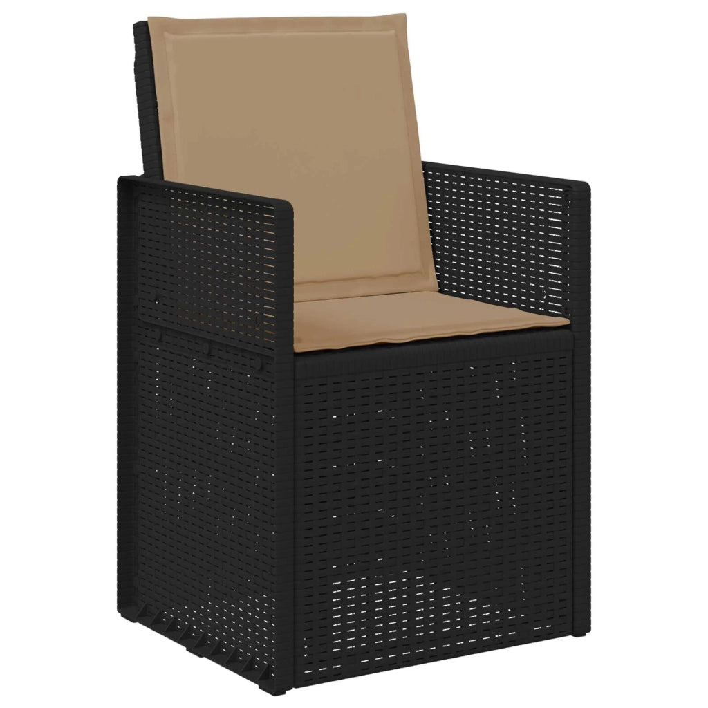 Set da Pranzo per Giardino 3 pcs Antracite e Tortora PP 3430041