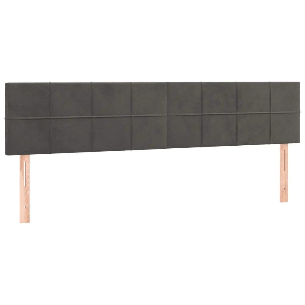 Giroletto senza Materasso Grigio Scuro 120x190 cm Velluto 3270579