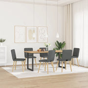 Sedie da Pranzo 6 pz Grigio Scuro in Tessuto 3315439