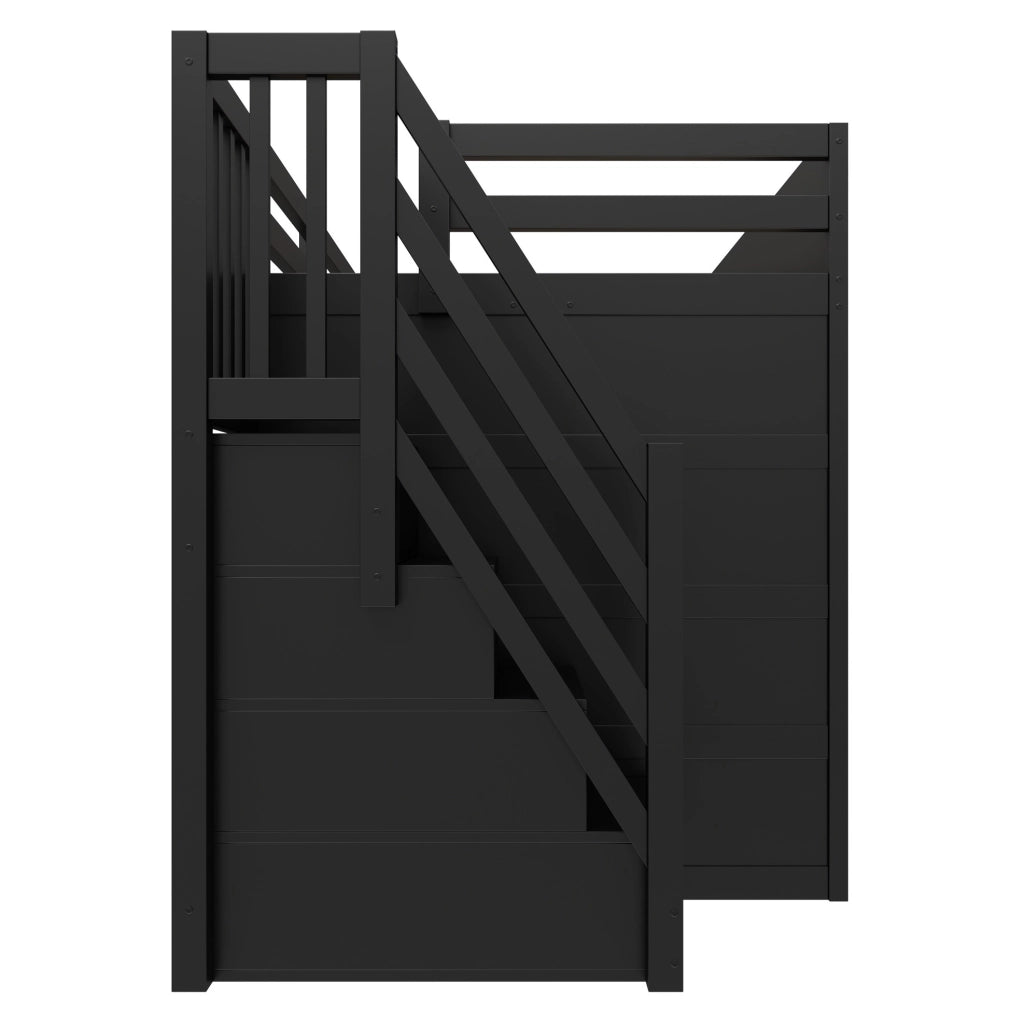 Letto a soppalco gaming 140 x 200 cm con scrivania, LED e USB
