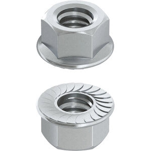DADO ESAGONALE FLANGIATO DENTELLATO M  6- AMBROVIT- 500,0 pz