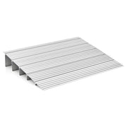 Rampa per soglia porta in alluminio con altezza regolabile, Rampa d'accesso antiscivolo portata 317kg 86,5x66,5x13cm-Salute e bellezza