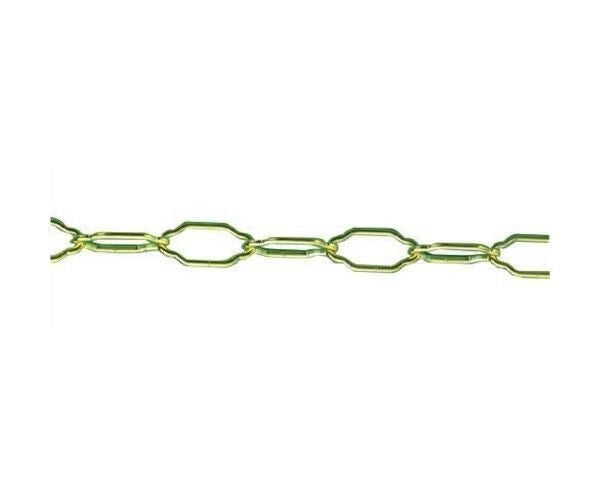 Vigor-Blinky 020649 Catena per Lampadari Filo Quadro Ottonata Sez 40x17 mm Diam 2.7 mm colore Ottone