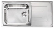 Lavello COMO  100X50 1 vasca sinistra+ gocciolatoio ACCIAIO INOX 010146.S1.01.2018