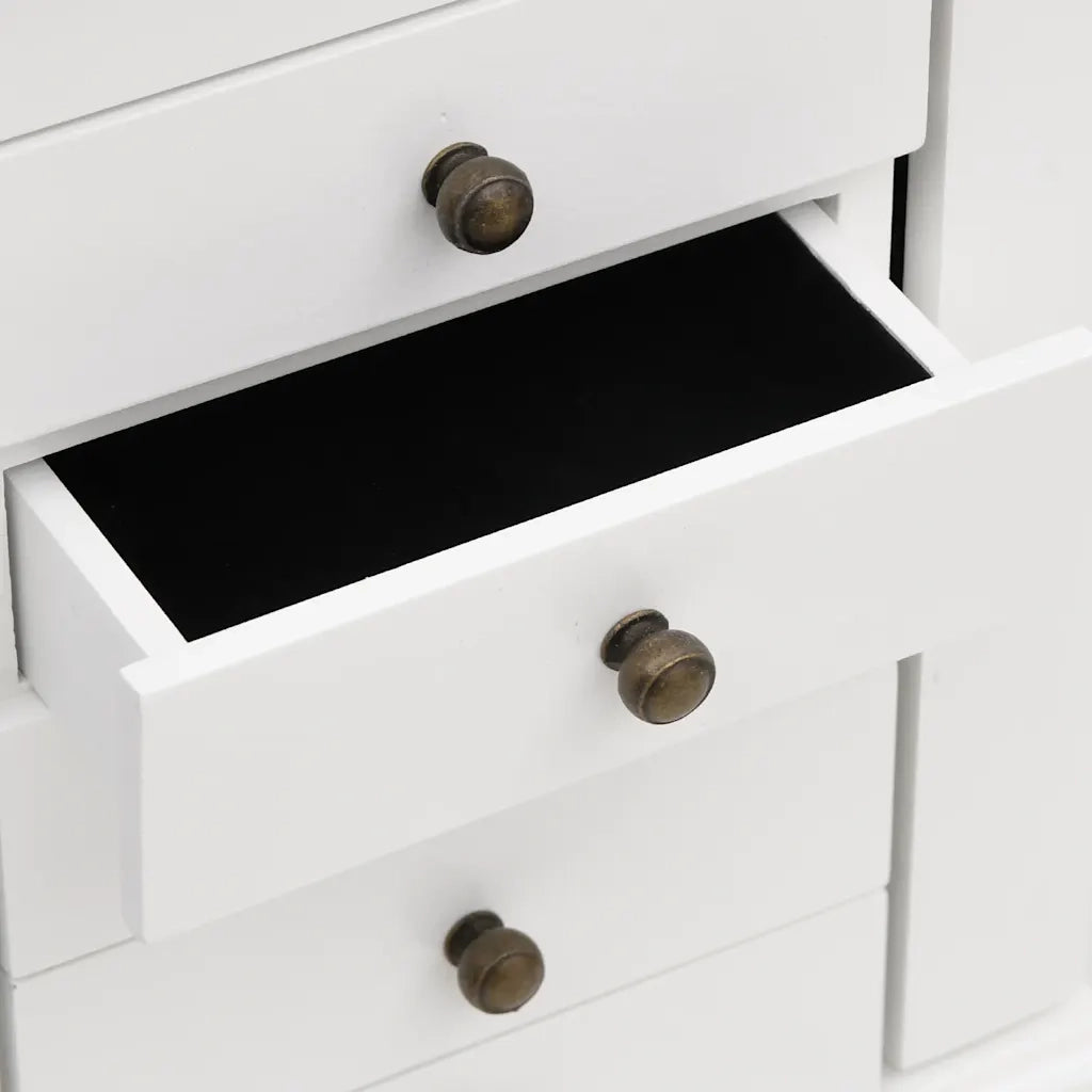 Armadietto per Gioielli con Specchio in MDF 25x13,5x34 cm 245753