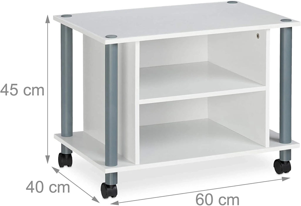Mobile porta TV con scomparti ripiano e mobiletto mobile per TV da 60 pollici bianco 13_0001659_2