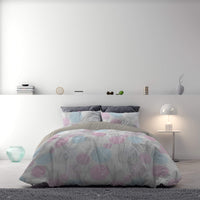 Copripiumino Singolo con Stampa sul Sacco e Federe Doubleface Molecole