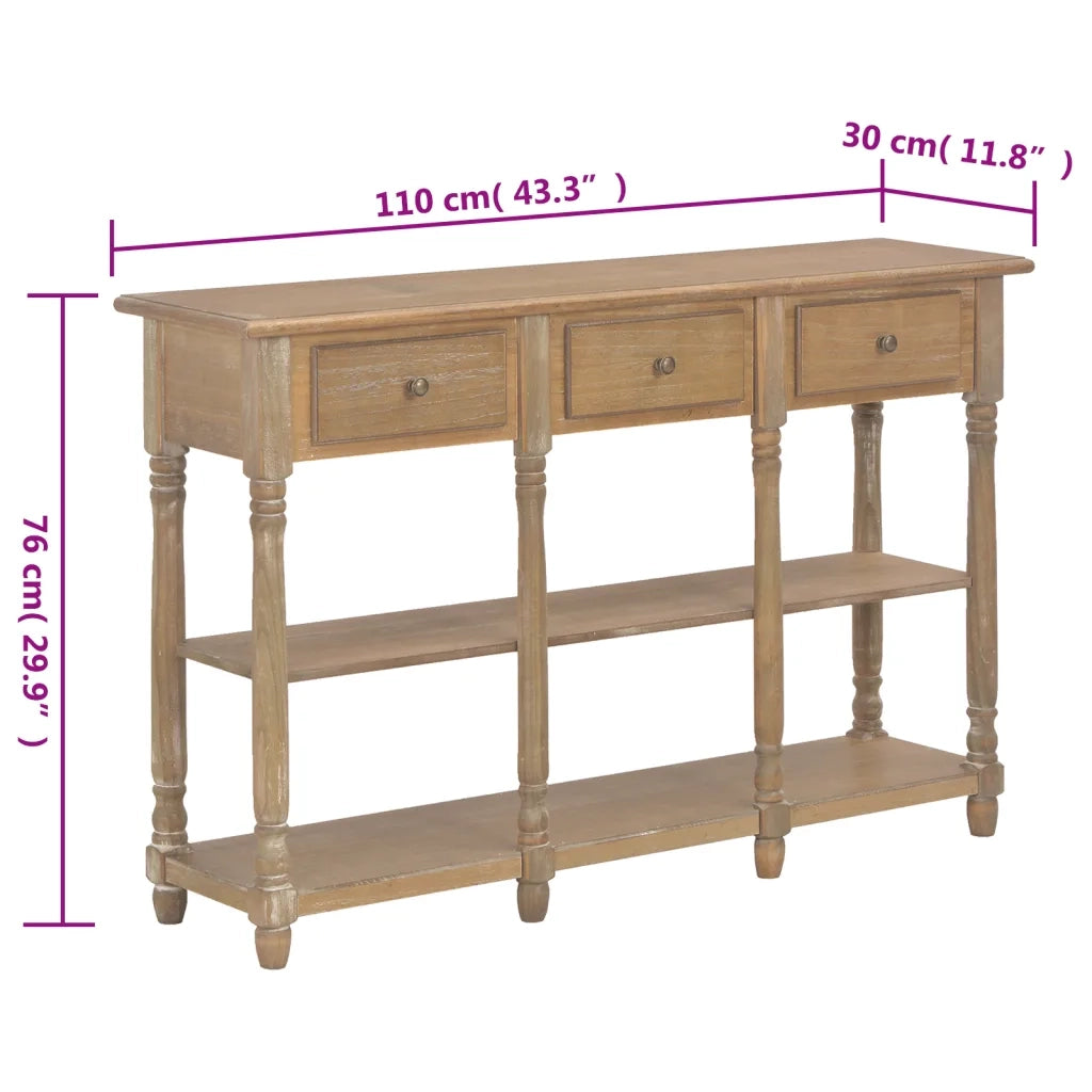 Tavolino Consolle | Tavolo d'Ingresso 110x30x76 cm in Legno Multistrato