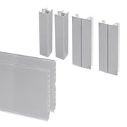 Tappeto antiscivolo per cassetti, Minirhomb, lunghezza 20m x 480mm, Tecnoplastica, Grigio antracite
