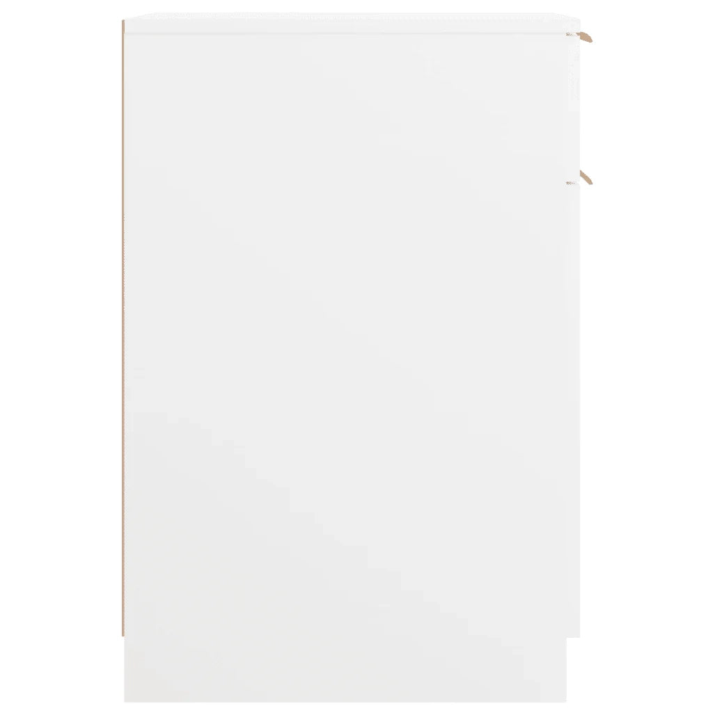 Mobile da ufficio moderno con cassetto e scomparti 33,5 x 50 x 75 cm legno composito bianco 02_0048010