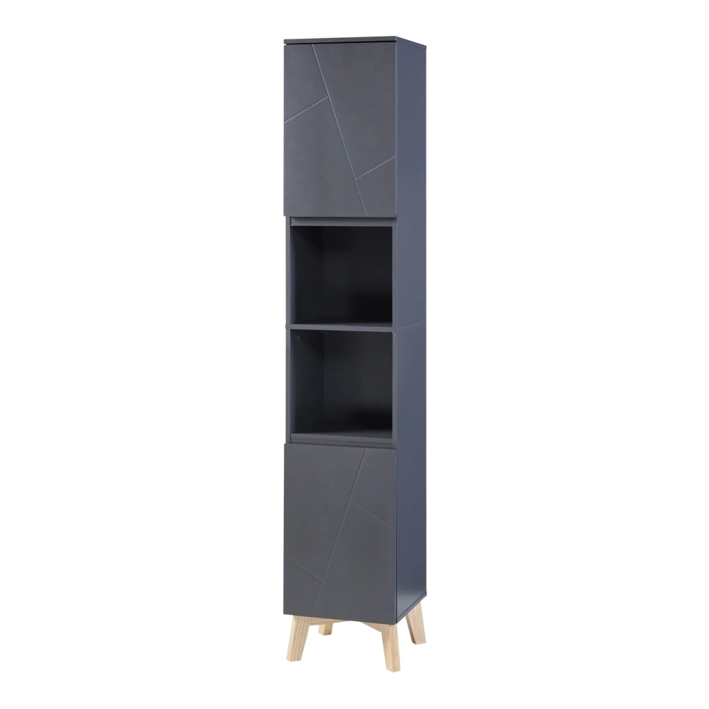 Mobile colonna bagno 160 x 30 x 30 cm grigio 03_0009953