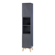 Mobile colonna bagno 160 x 30 x 30 cm grigio 03_0009953