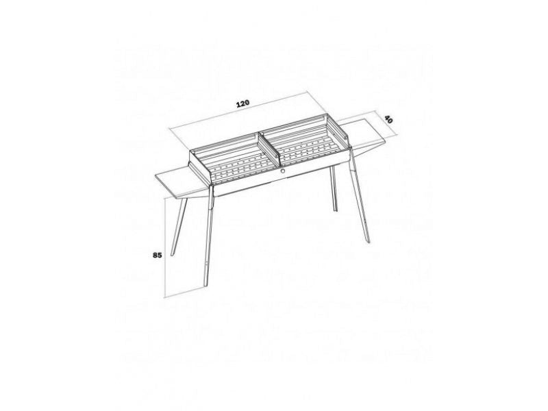 Barbecue a carbone Lisa Etna Maxi in acciaio inox