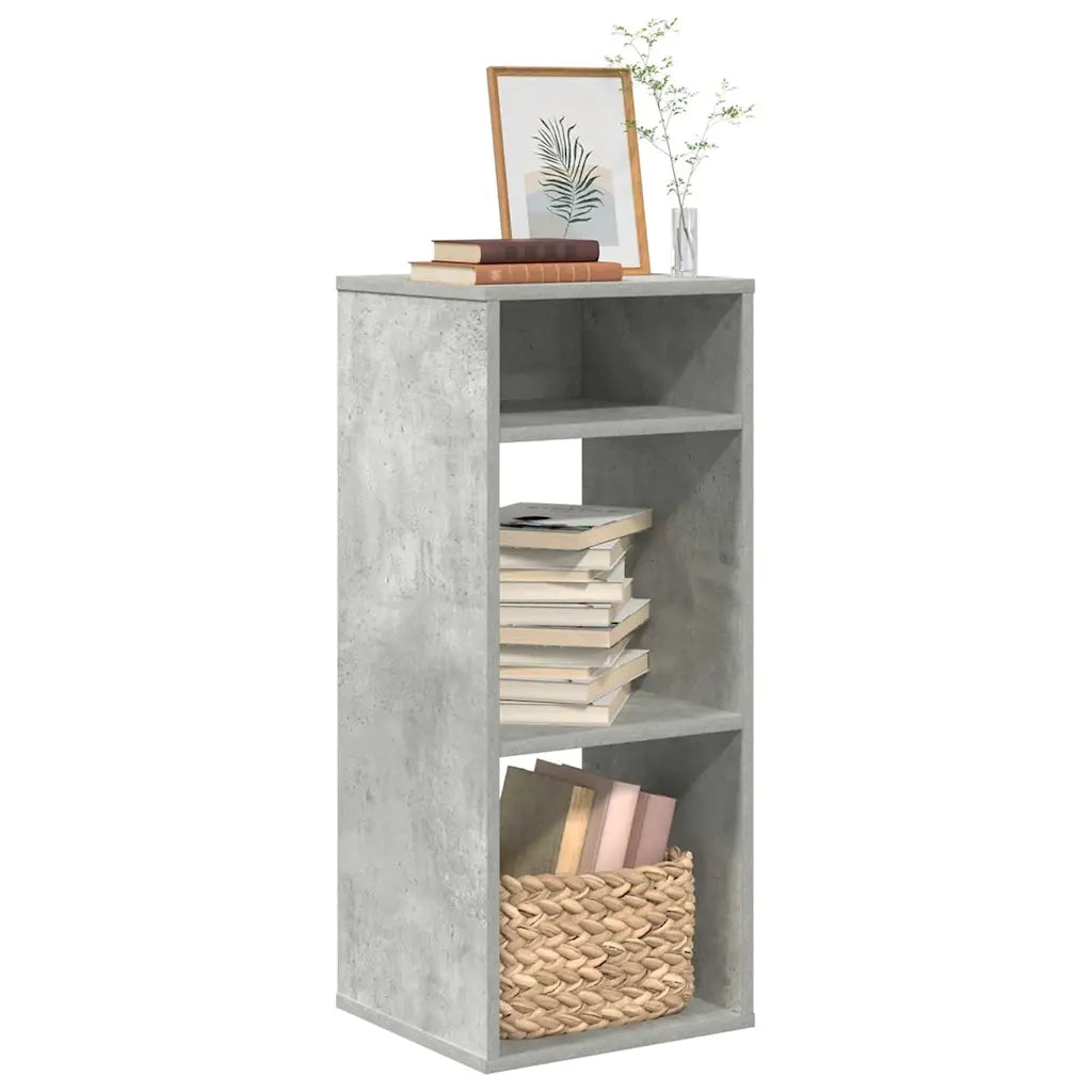 Libreria Grigio Cemento 34x31x80 cm in Legno Multistrato 860277
