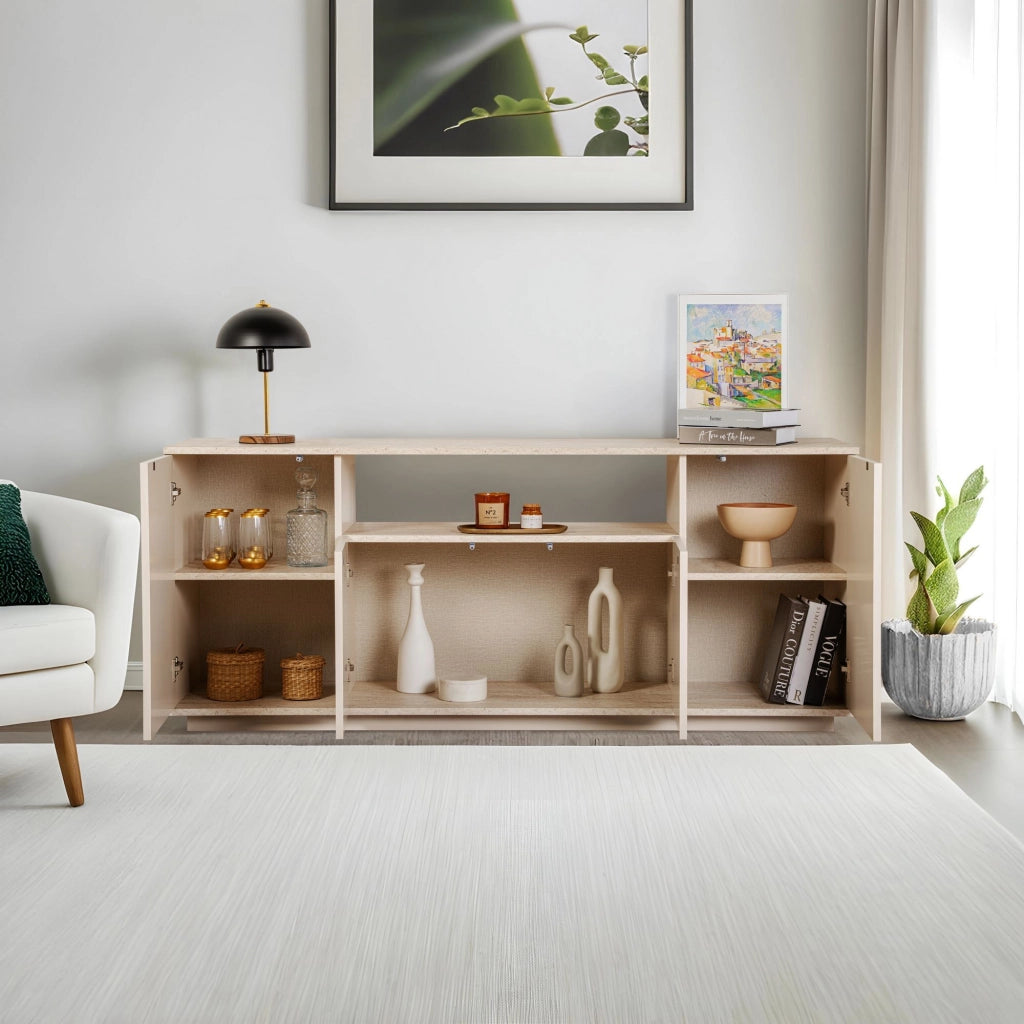 Consolle in legno "Arista" 180 x 44,5 x 75 cm - Visone