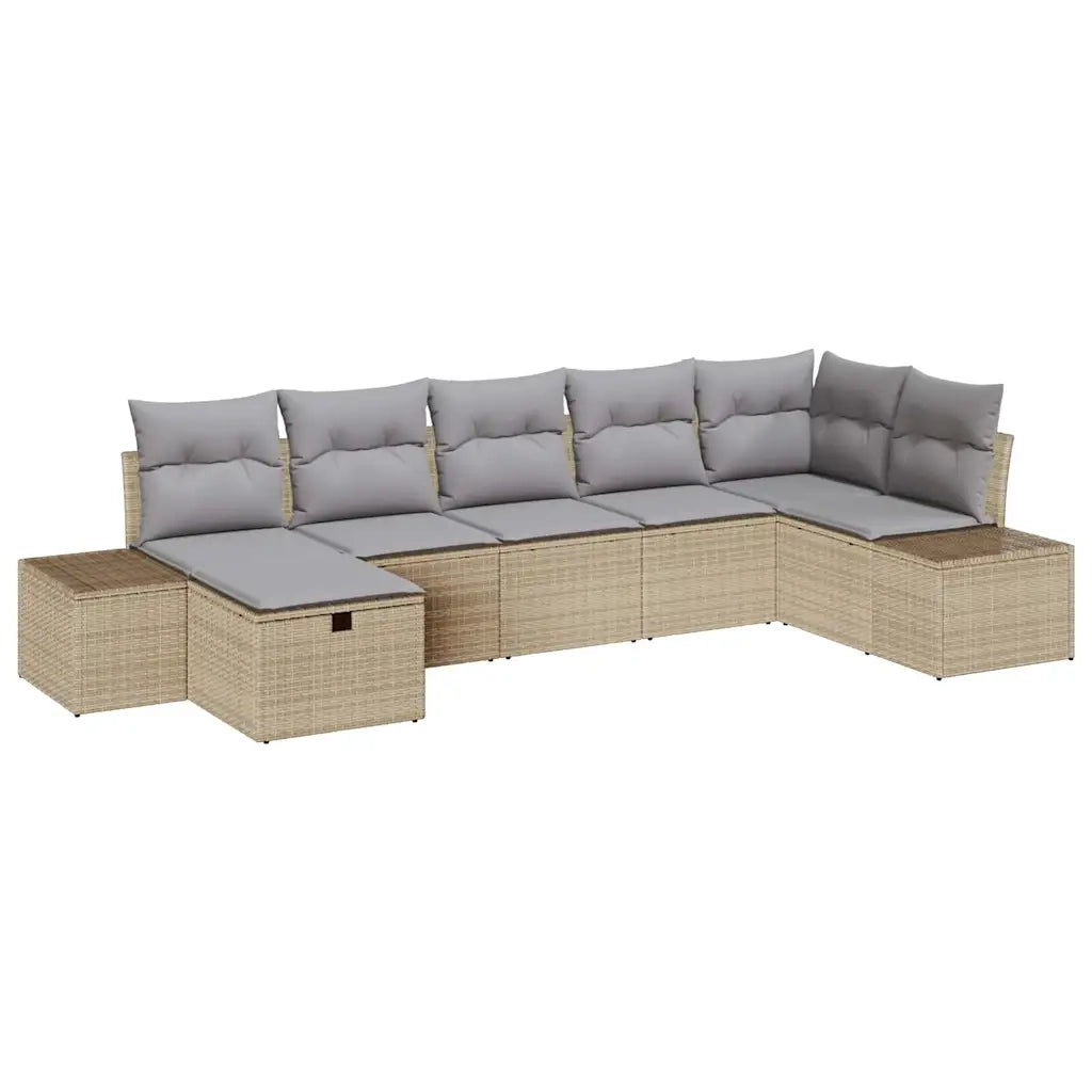 Set di divani con cuscino 7 pcs polyrattan 3360731