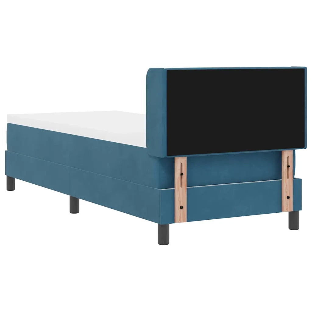 Letto a molle con testiera Blu Scuro 200 x 80 cm Velluto 3341388