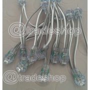 Trade Shop - 50 Led Cielo Stellato Incasso Luce Bianca O Blu Fredda Kit Punti Luce 5/12v -