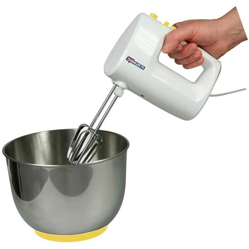SBATTITORE + IMPASTATORE  CON CIOTOLA IN ACCIAIO INOX 3 L 300 W 5 V TERMOZETA