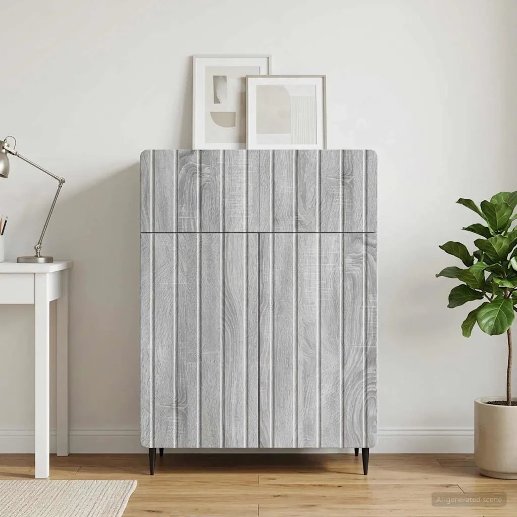 Credenza Grigio Sonoma 66 x 34,5 x 92 cm Legno ingegnerizzato 894411