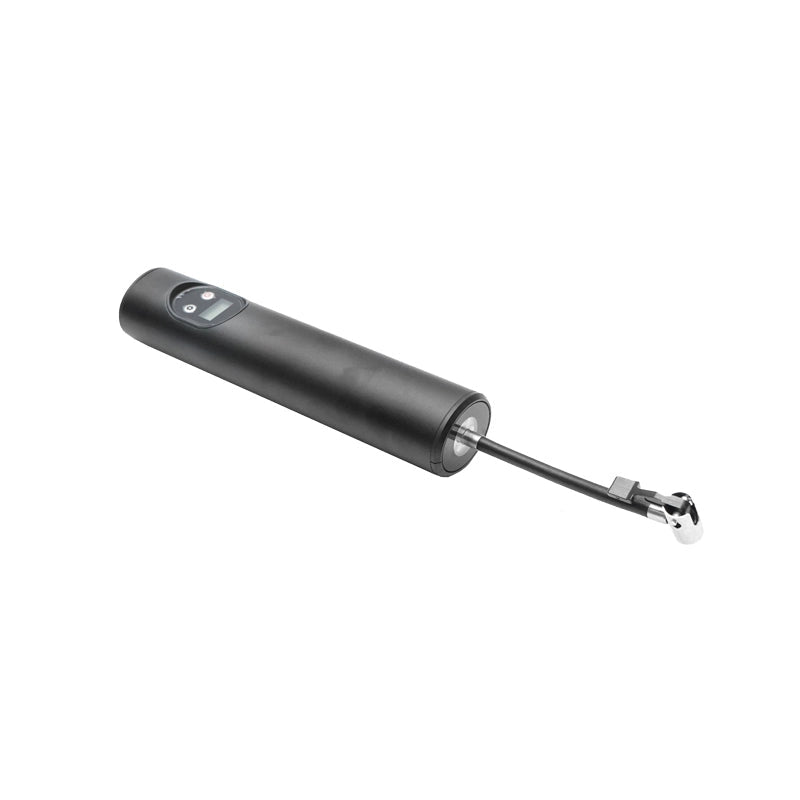 Compressore d'aria portatile nero 12,4V 6000Am batteria ricaricabile 250x56x47mm con accessori