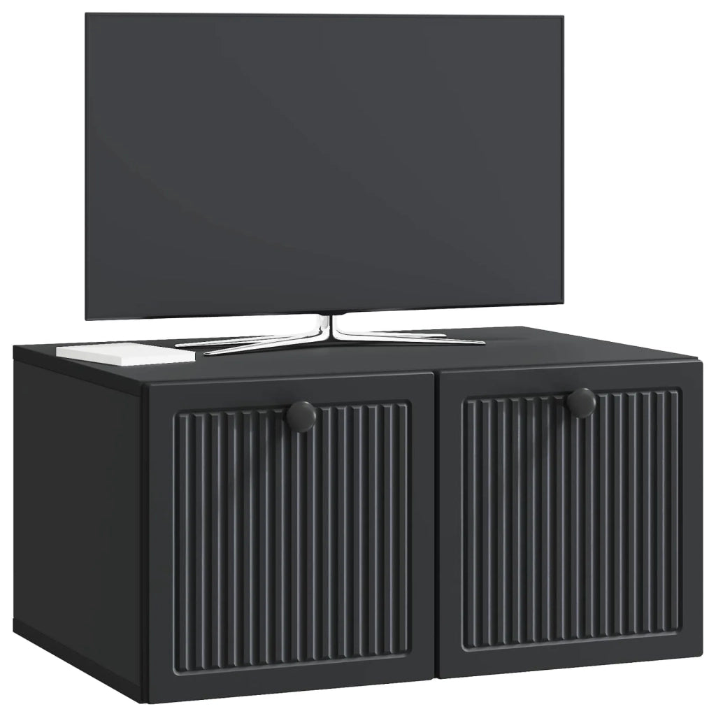 Mobile Porta TV da Muro Nero 59,5 x 41 x 30 cm