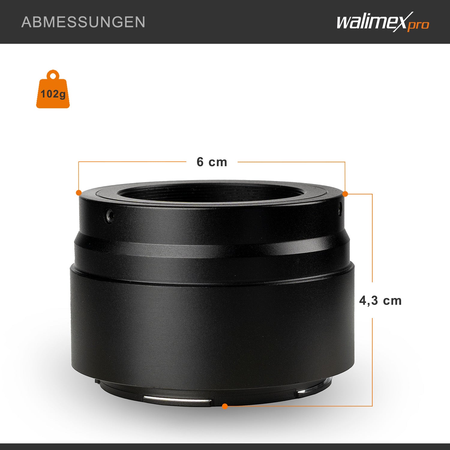 T2 Adapter compatibile con Nikon Z - Anello adattatore con messa a fuoco manuale, maneggevolezza, compatibile con Nikon Z6, Z7, Z50, Z5, Z7 II, Z6 II