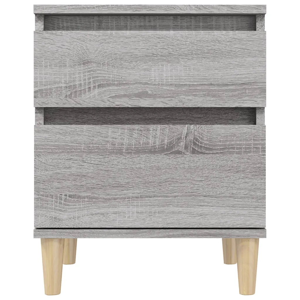 Comodino 2 pz Grigio Sonoma 40x35x50 cm 821839