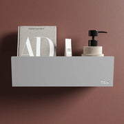 Mensola da bagno in alluminio Grigio con finitura opaca, dimensioni 40 cm | Alta