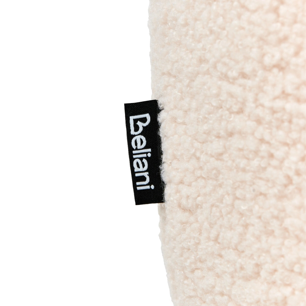 Poltrona per bambini Bouclé Gatto Bianco Sporco Tappezzeria Sedia bassa per bambini Forma