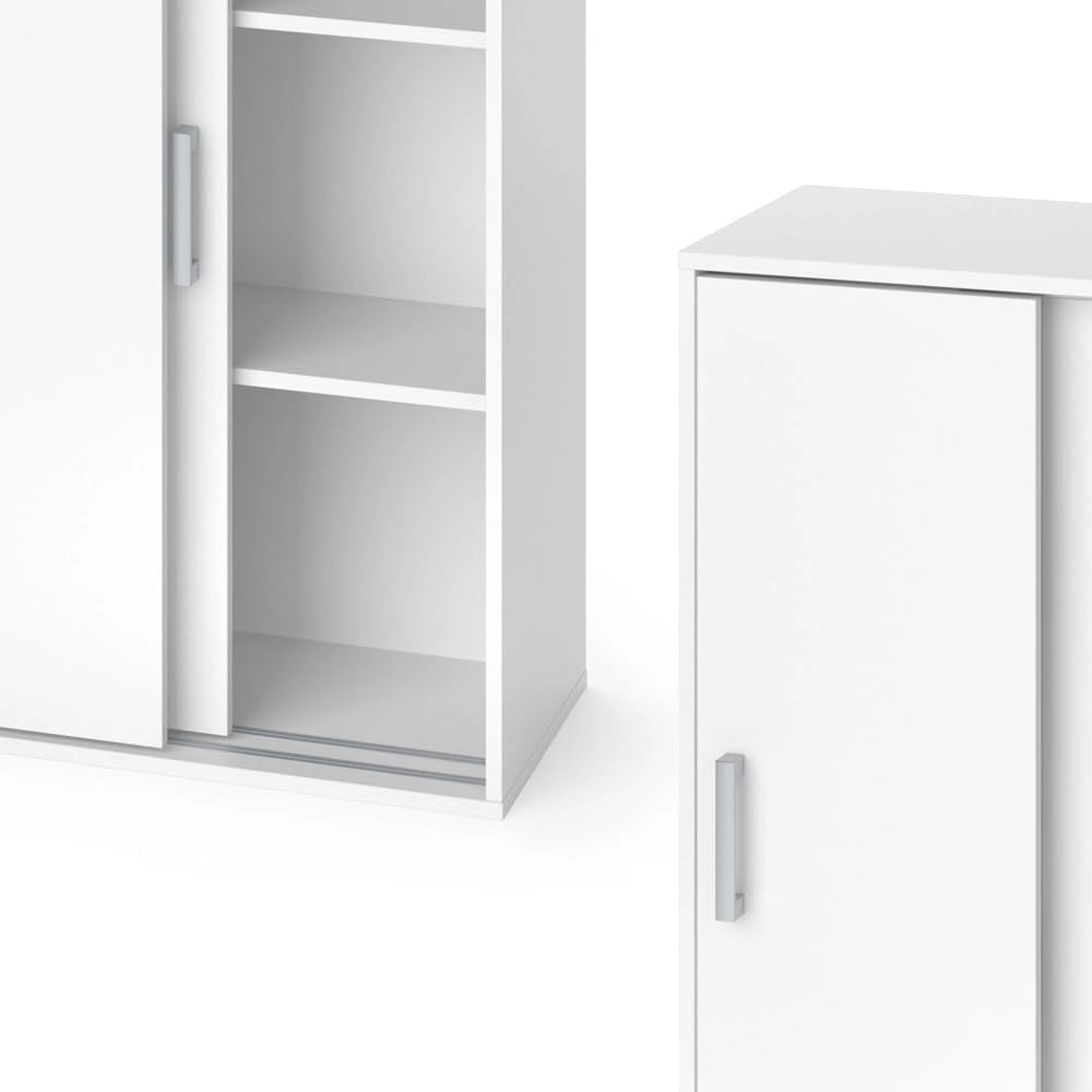 Armadio multifunzione Falk, Bianco, 68 x 108.5 cm, adatto per la conservazione salvaspazio di indumenti