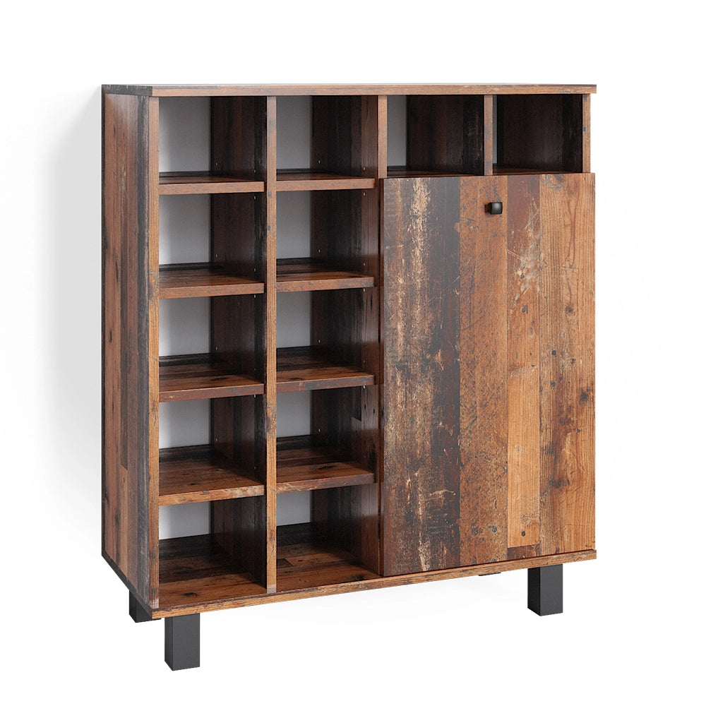Armadietto da bagno con portabiancheria Fynn Rovere rustico 78.4 x 91.6 cm Vicco