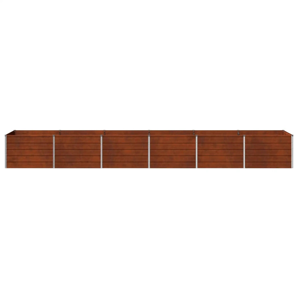 Letto rialzato da giardino Ruggine 480 x 80 x 55 cm cartone 8006446