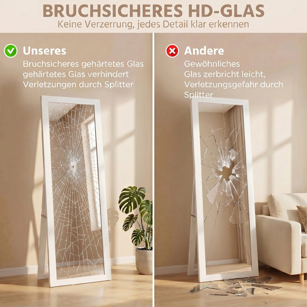 Specchio a Pieno Corpo con Stampa ¨C zephmum ¨C Bianco 37x157 cm