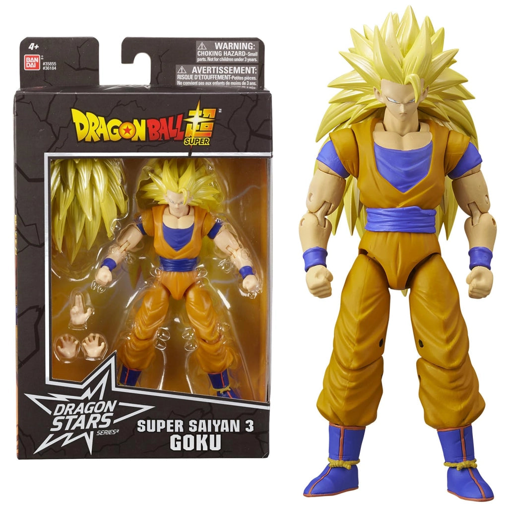 Dragon Ball,Dragon Stars series Super Saiyan 3 Goku ,Figure 17 cm , Bandai,Eta 4+