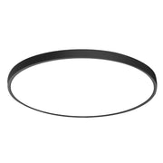 Trade Shop - Plafoniera A Led Slim 36w Ip40 Con Tecnologia Cct Da 6500k A 2700k Con Switch Lv480-3c - Nero