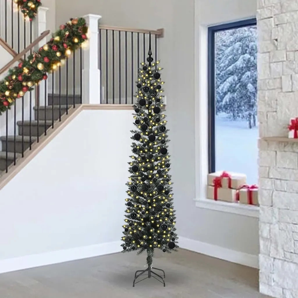 Albero di Natale | Decorazioni natalizie artificiale con 300 LED Verde 240 cm
